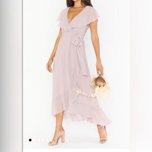 Show Me Your Mumu Neutral Mauve Chiffon Size M